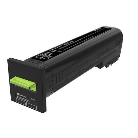 Lexmark cs820, cx82x, cx860 cartucho de tóner negro rendimiento extra alto retornable (33k)