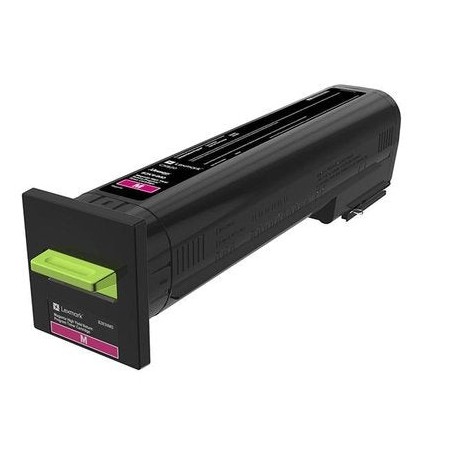 Lexmark cs820 cartucho de tóner magenta rendimiento extra alto retornable