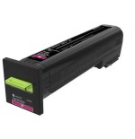 Lexmark cs820 cartucho de tóner magenta rendimiento extra alto retornable