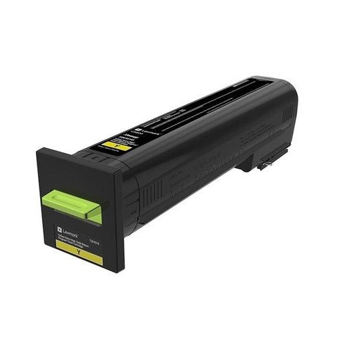 Lexmark cs820 cartucho de tóner amarillo rendimiento extra alto retornable
