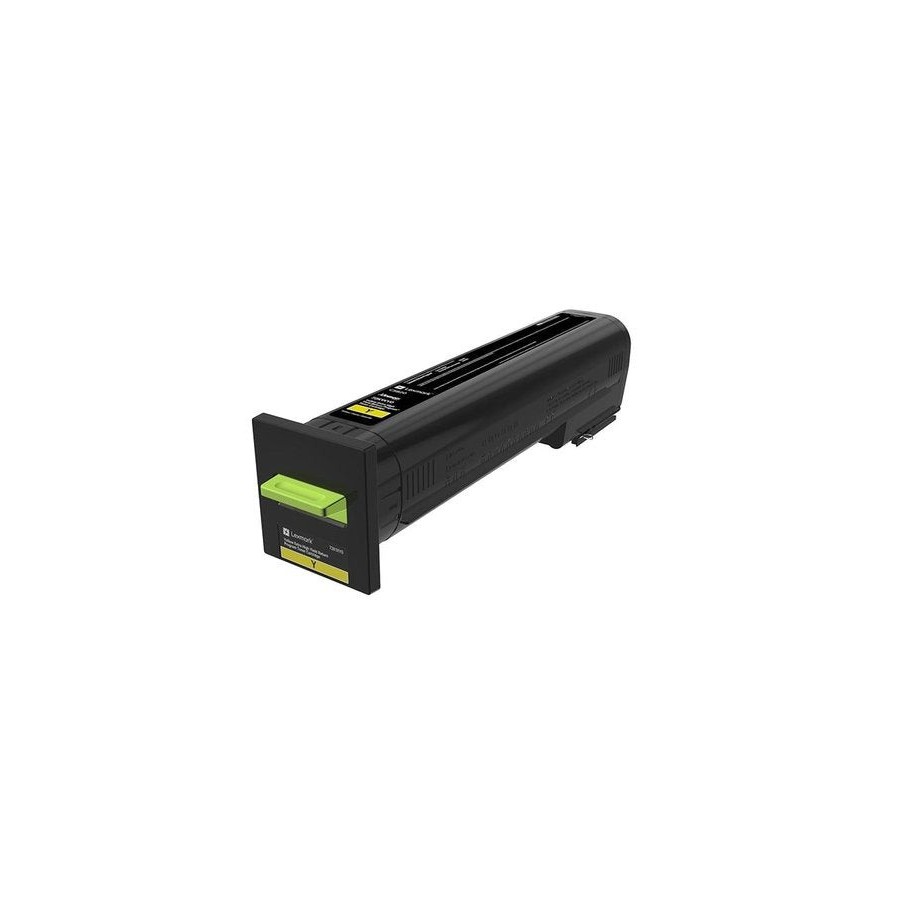 Lexmark cs820 cartucho de tóner amarillo rendimiento extra alto retornable