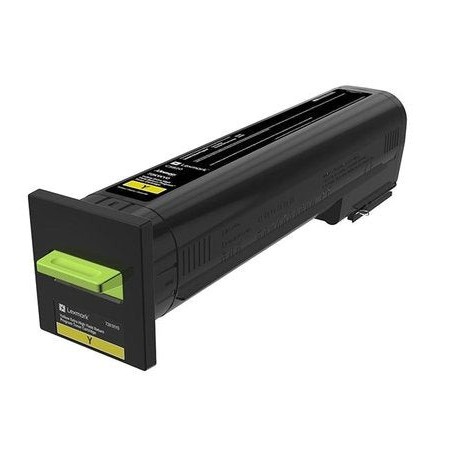 Lexmark cs820 cartucho de tóner amarillo rendimiento extra alto retornable