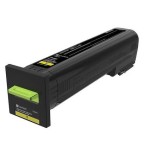Lexmark cs820 cartucho de tóner amarillo rendimiento extra alto retornable
