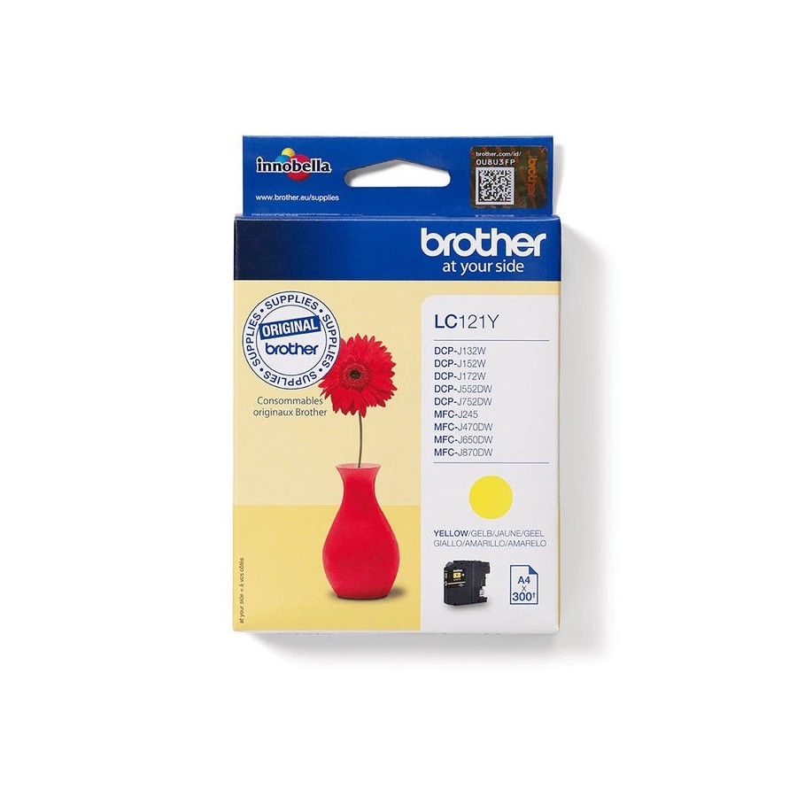 Brother lc121y  amarillo  original  blaster  cartucho de tinta