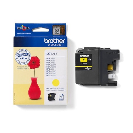 Brother lc121y  amarillo  original  blaster  cartucho de tinta