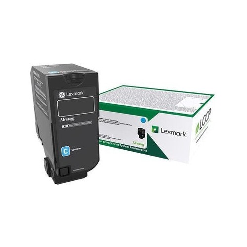 Lexmark cs/cx 827 cartucho de tóner cian retornable