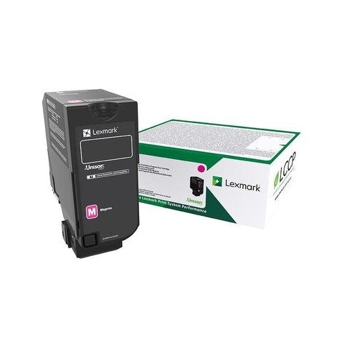 Lexmark cs/cx 827 cartucho de tóner magenta retornable