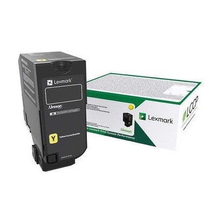 Lexmark cs/cx 827 cartucho de tóner amarillo retornable