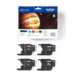 Tinta original brother lc1240 negro, amarillo, cian, magenta