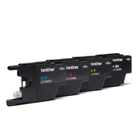 Tinta original brother lc1240 negro, amarillo, cian, magenta