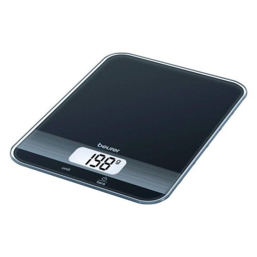 Báscula de cocina küchenwaage ks 19 black schwarz