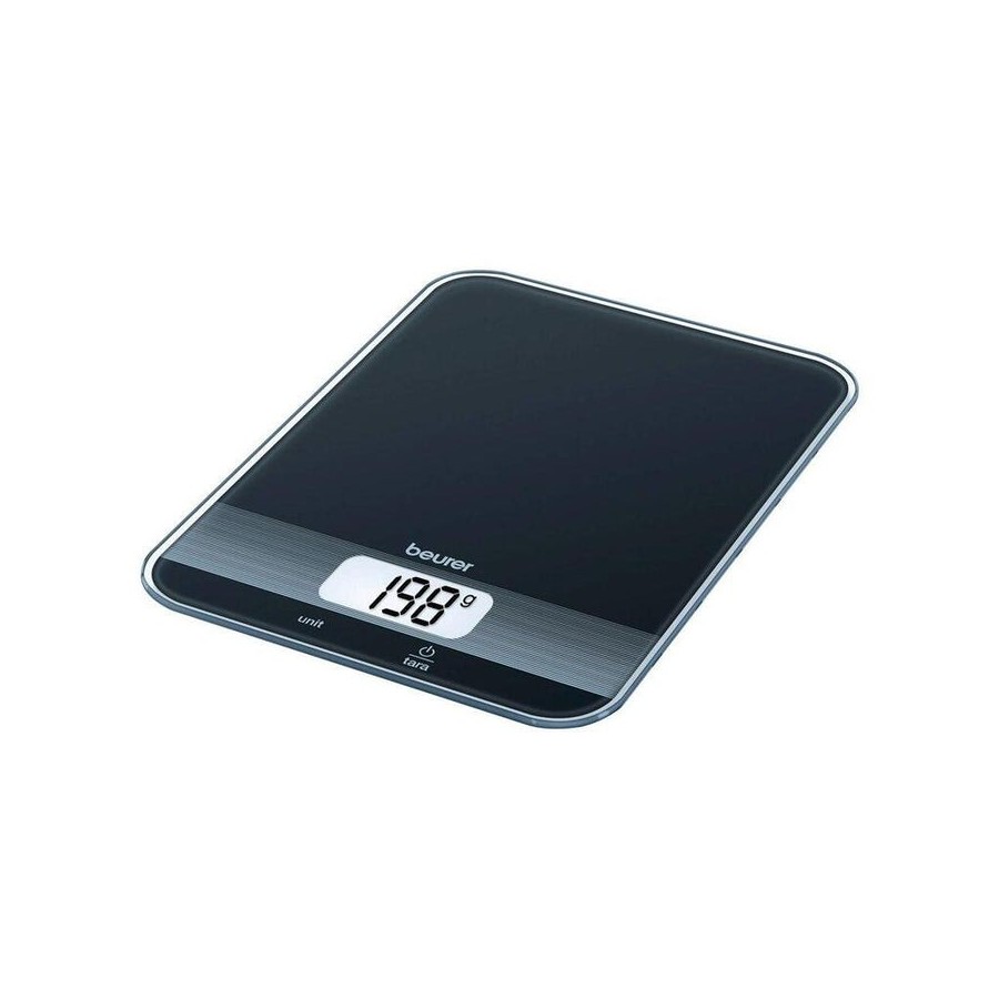 Báscula de cocina küchenwaage ks 19 black schwarz