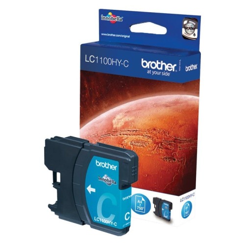 Brother tinta original lc1100hyc lc-1100 cyan