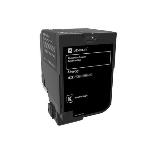 Lexmark cs720, cs725, cx725 cartucho de tóner negro retornable
