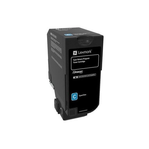Lexmark cs720, cs725, cx725 cartucho de tóner cian retornable