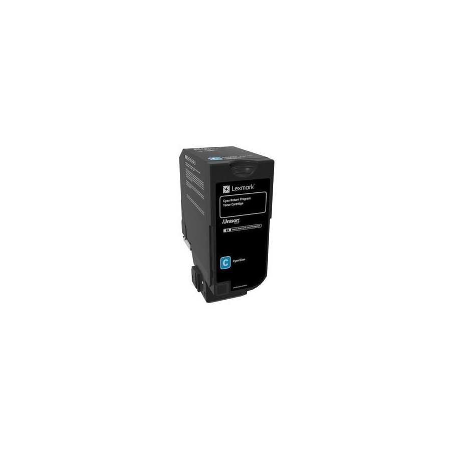 Lexmark cs720, cs725, cx725 cartucho de tóner cian retornable