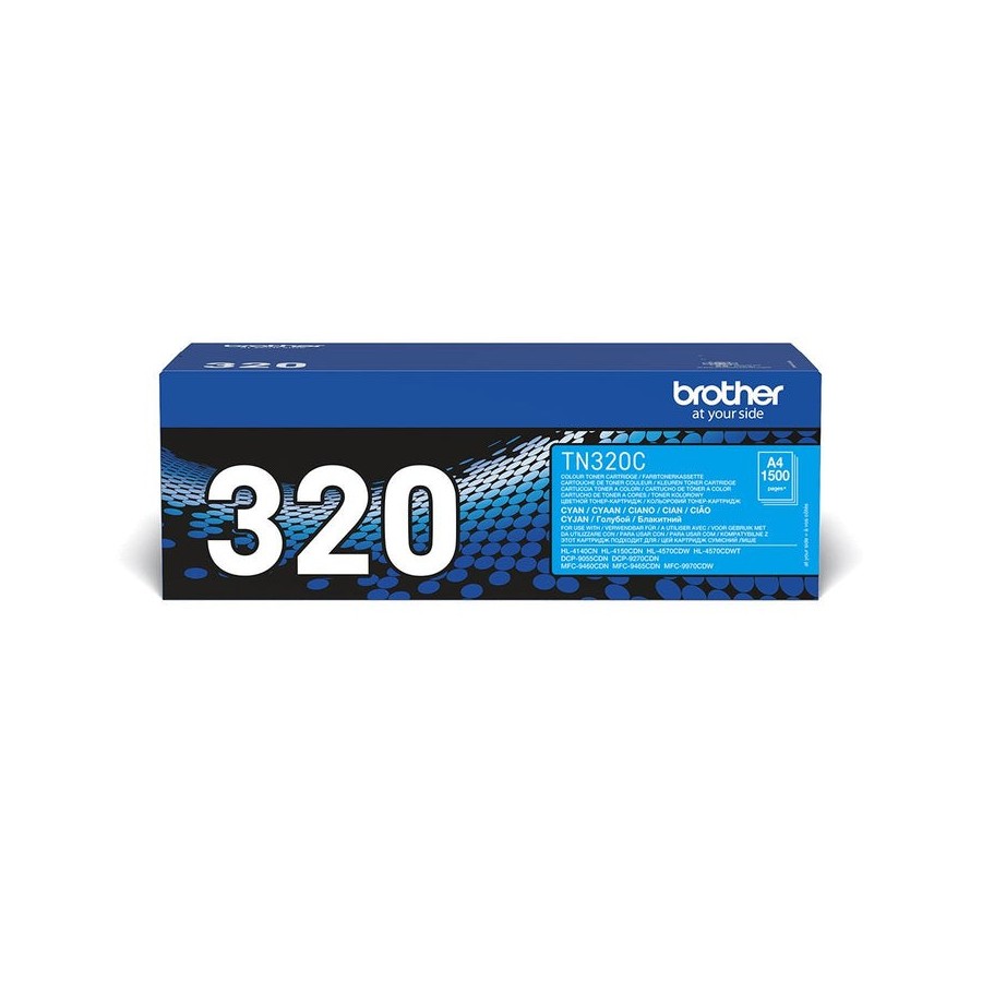 Brother tn320c  cian  toner original  para brother dcp-9055, dcp-9270, hl-4140, hl-4150, hl-4570, mfc-9460, mfc-9465, mfc-9970