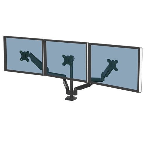 Fellowes brazo triple para monitor platinum