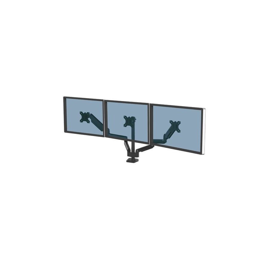 Fellowes brazo triple para monitor platinum