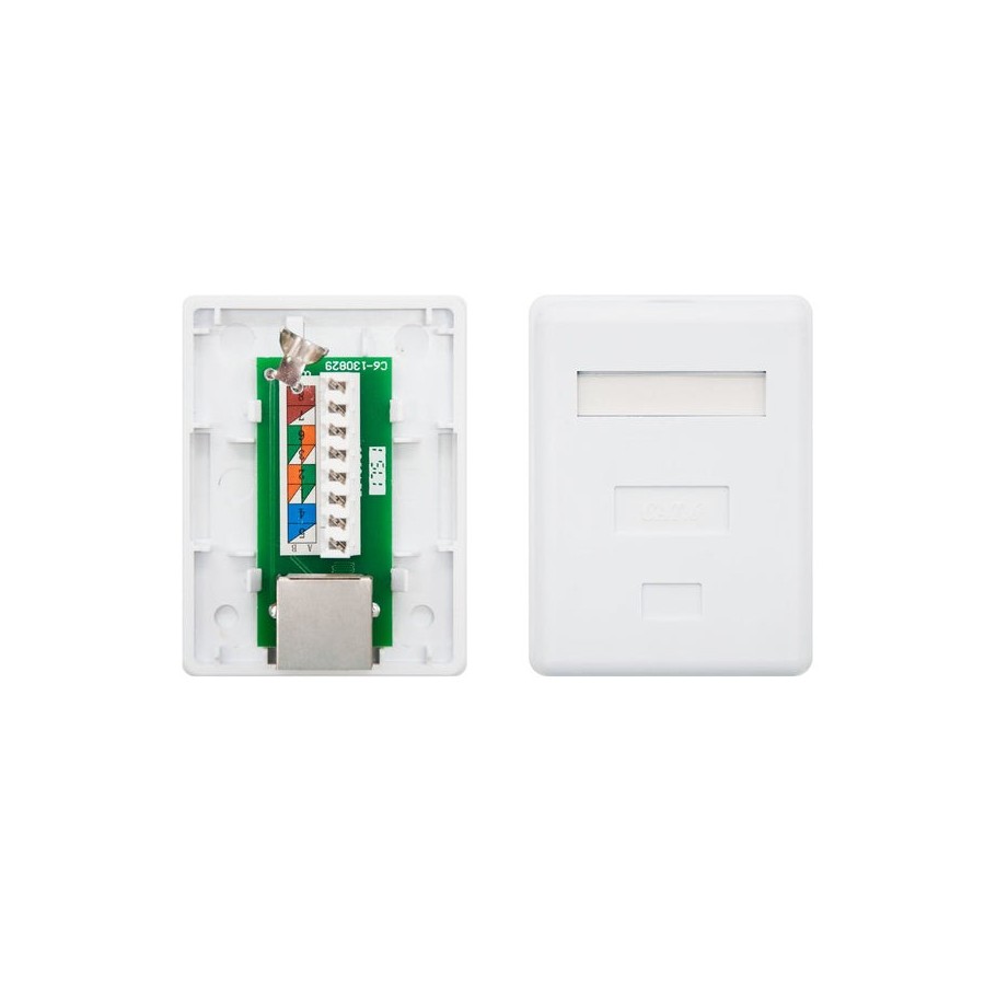 Nanocable roseta de superficie rj45 cat.6 ftp 1 toma