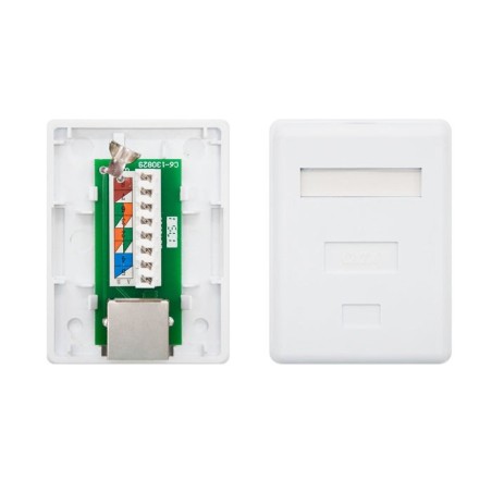 Nanocable roseta de superficie rj45 cat.6 ftp 1 toma