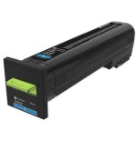 Lexmark cx82x, cx860 cartucho cian rendimiento alto corporativo(17 000 páginas)