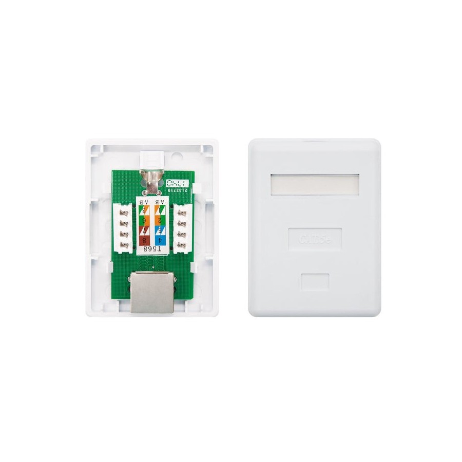 Nanocable roseta de superficie rj45 cat.5e ftp 1 toma