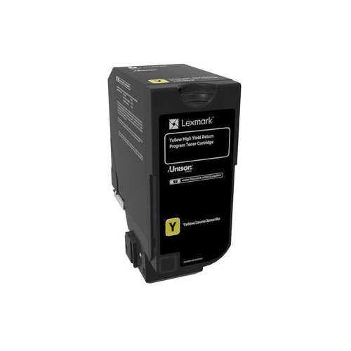 Lexmark cx725 cartucho de tóner amarillo de alto rendimiento retornable
