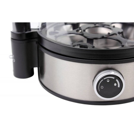 Cuecehuevos rommelsbacher er 400, 7 huevos 400 w negro, acero inoxidable, transparente