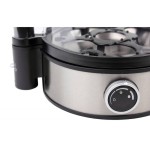 Cuecehuevos rommelsbacher er 400, 7 huevos 400 w negro, acero inoxidable, transparente