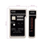 Nanocable testeador para cable rj11/rj12/rj45, coaxial