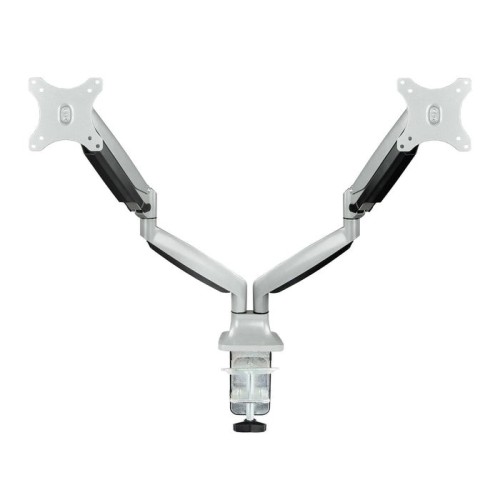 Tooq soporte de mesa con brazos articulados para 2 monitores de 13"-32" - giratorio e inclinable - piston de gas - peso