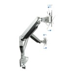 Tooq soporte de mesa con brazos articulados para 2 monitores de 13"-32" - giratorio e inclinable - piston de gas - peso