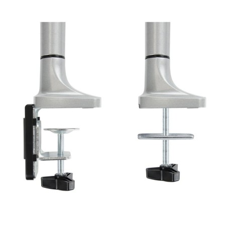 Tooq soporte de mesa con brazos articulados para 2 monitores de 13"-32" - giratorio e inclinable - piston de gas - peso