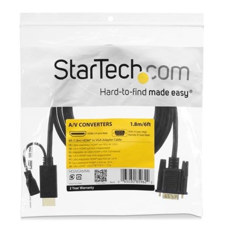 Startech cable conversor activo hdmi a vga 1920x1200 1080p