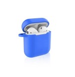 Funda celly silicona blue para estuche airpods (1ª 2ª gen)