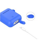 Funda celly silicona blue para estuche airpods (1ª 2ª gen)