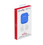 Funda celly silicona blue para estuche airpods (1ª 2ª gen)