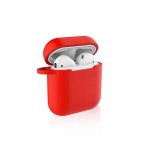 Funda celly silicona red para estuche airpods (1ª 2ª gen)
