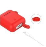 Funda celly silicona red para estuche airpods (1ª 2ª gen)