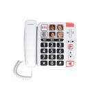 Teléfono senior con cable xtra1110 blanco swissvoice  teléfono senior con cable swissvoice xtra1110 blanco