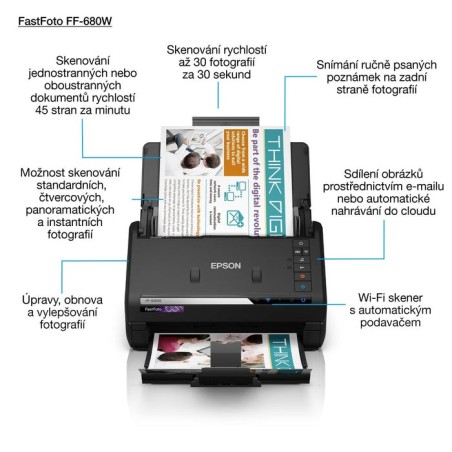 Epson escáner fotográfico ff680w fastfoto