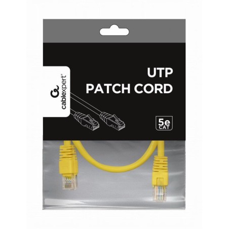 Gembird cable de red utp cat5e 0.50m amarillo
