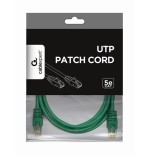 Gembird cable de red utp cat5e 1m verde