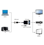 Gembird conversor hdmi a svga con audio m/h negro 0.15m  a-hdmi-vga-03