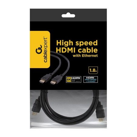 Gembird cable hdmi v2.0  4k 1.80m  m/m high speed negro  cc-hdmi4-6