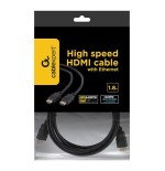 Gembird cable hdmi v2.0  4k 1.80m  m/m high speed negro  cc-hdmi4-6