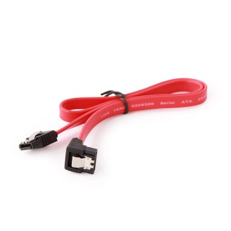 Gembird cable de datos  0.50m  sata iii  con clip seguridad acodado  cc-satam-data90
