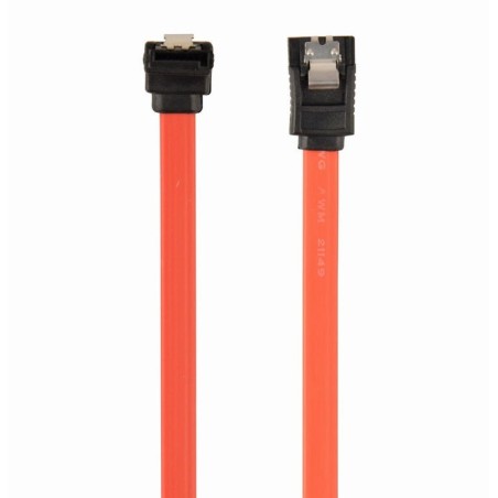Gembird cable de datos  0.50m  sata iii  con clip seguridad acodado  cc-satam-data90