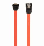 Gembird cable de datos  0.50m  sata iii  con clip seguridad acodado  cc-satam-data90